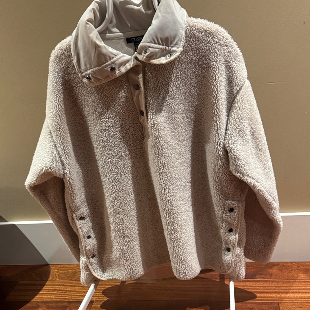 Chaps Off-White Women's Cowl Neck Sweater